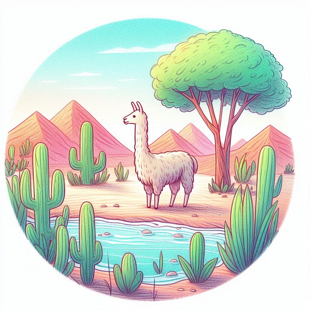 Simple Colored Pencil Drawing Style