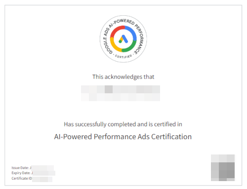 Google Ad Certificate