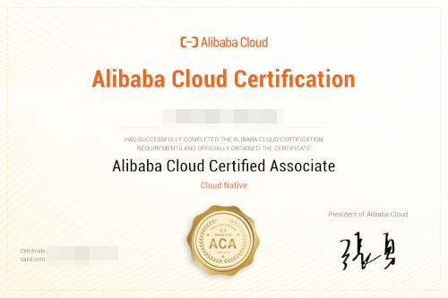 ACA Certified Cloud Native Associate