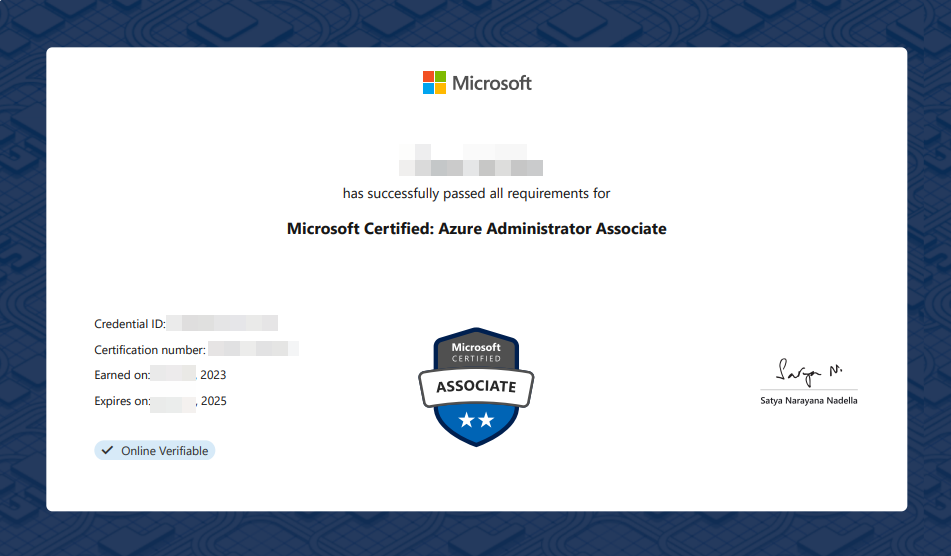 Microsoft Certified: Azure Administrator Associate
