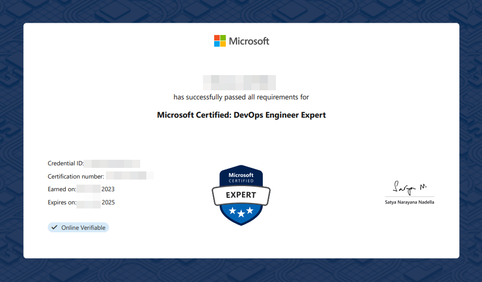 Microsoft Certified DevOps Engineer Expert
