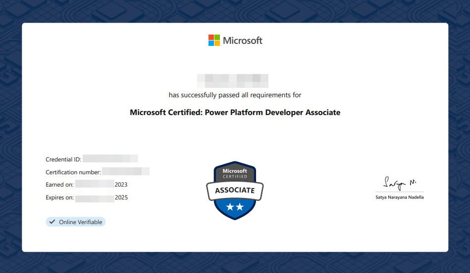 Microsoft Certified: Power Platform Developer Associate