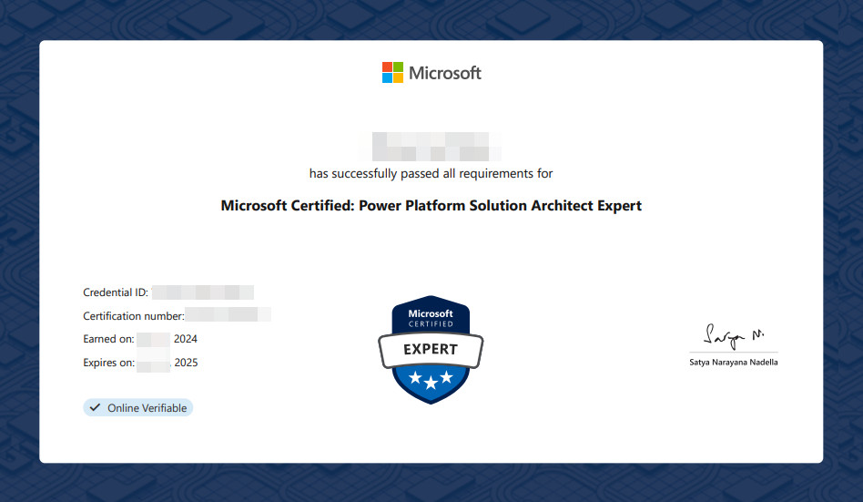 Microsoft Certified: Power Platform Solution Architect Expert