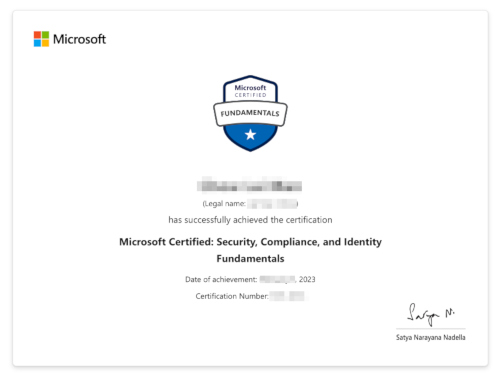 Microsoft Certified: Security, Compliance, and Identity Fundamentals