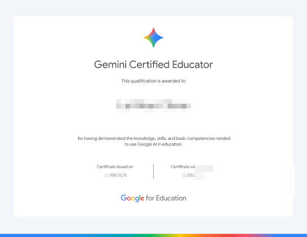 Google Gemini Certified Educator