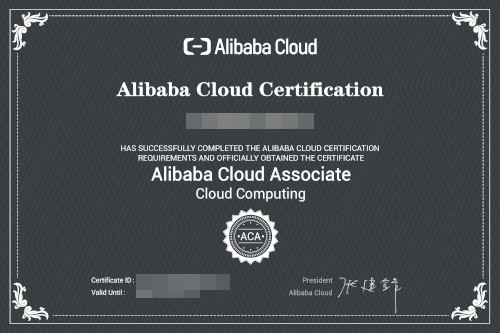 Alibaba Cloud ACA Certified Cloud Computing Associate