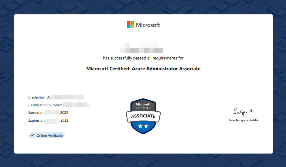 Microsoft Certified: Azure Administrator Associate
